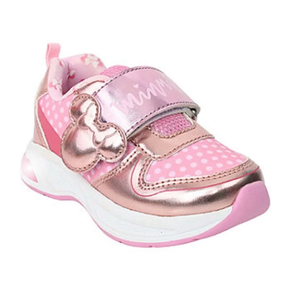 Disney Kids Pink Minnie Mouse Light Up Sneakers